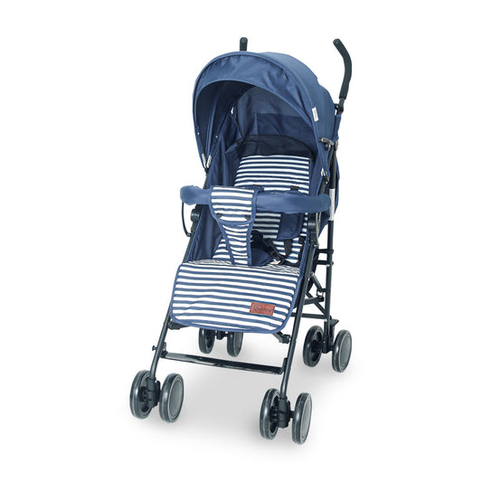 Baby Buggy Navy Blue Stripped Compact & Comfortable