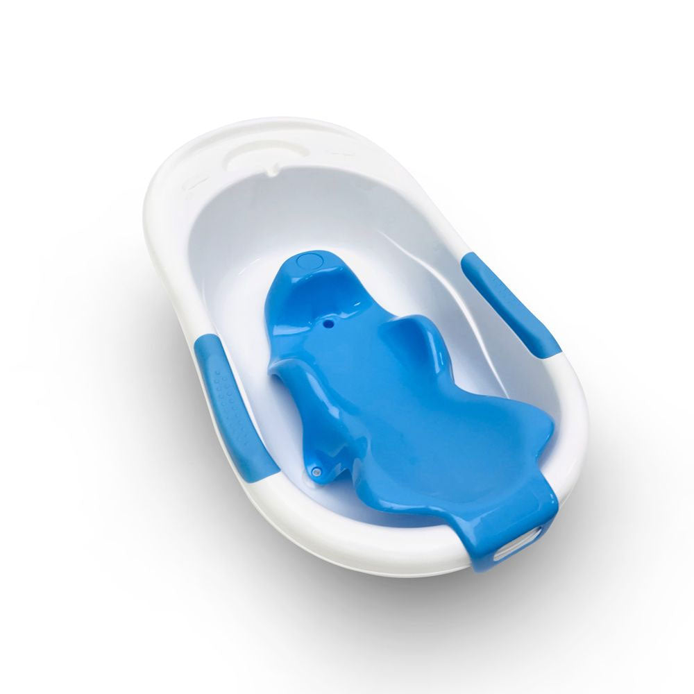 Tinnies Bath Tubs Blue with Easy Draining, Non-Slip, Mom-Approved