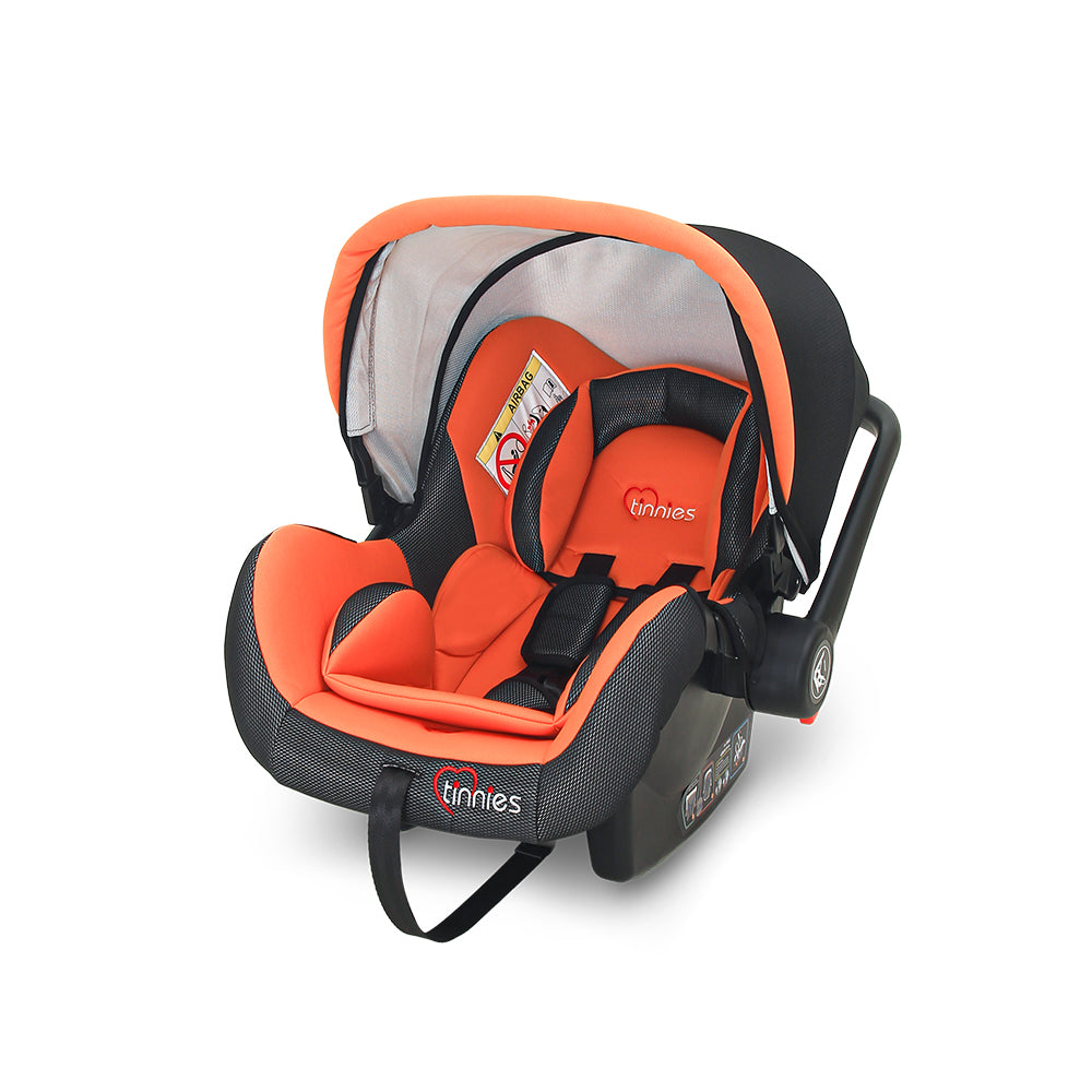 BABY CAR SEAT & CARRIER – ORANGE (0–18M, UNISEX)– Tinnies | Mama's First Love