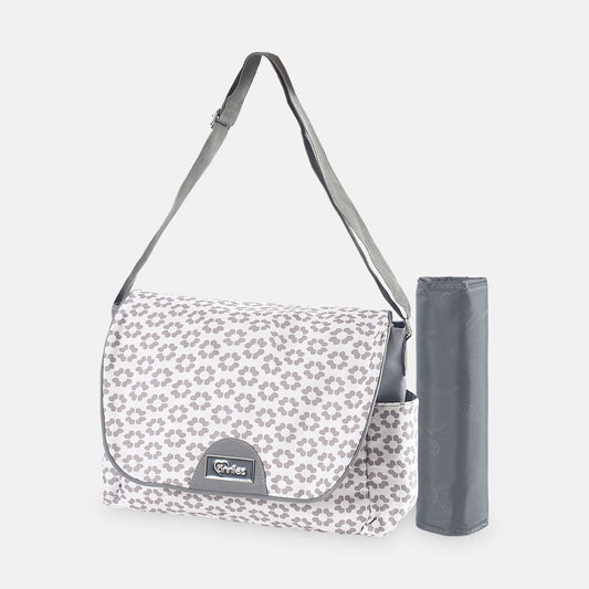 Baby Diaper Bag - Grey Floral