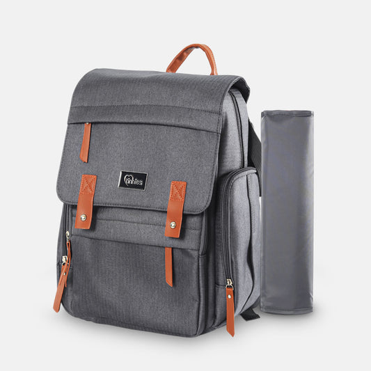 Tinnies Diaper Bags Grey— Smart, Spacious & Designed for Modern Moms
