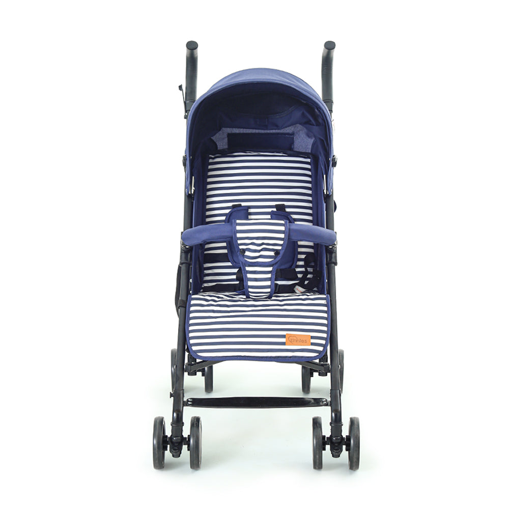 Tinnies Baby Buggy - Navy Blue Stripped