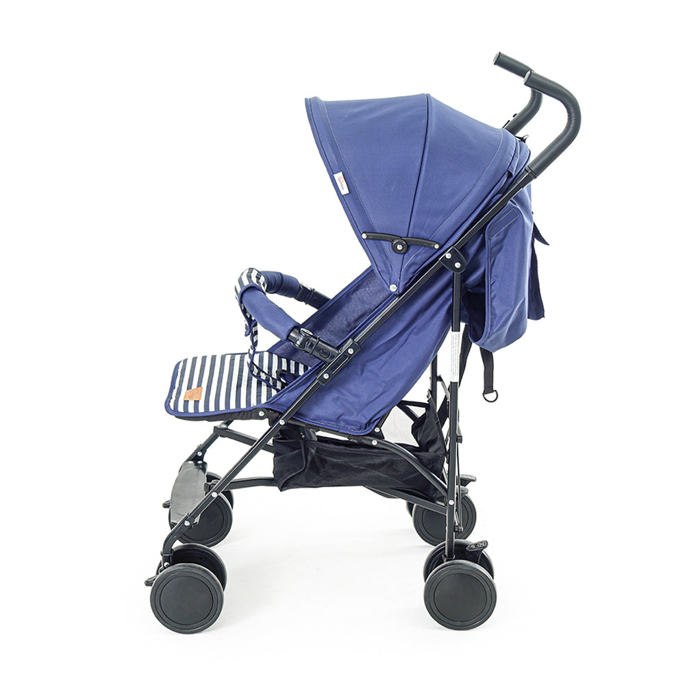 Tinnies Baby Buggy - Navy Blue Stripped