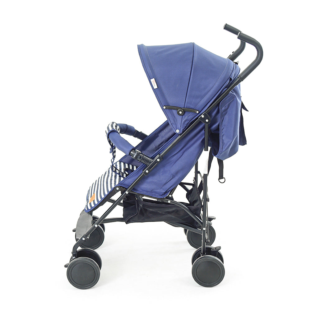 Tinnies Baby Buggy - Navy Blue Stripped