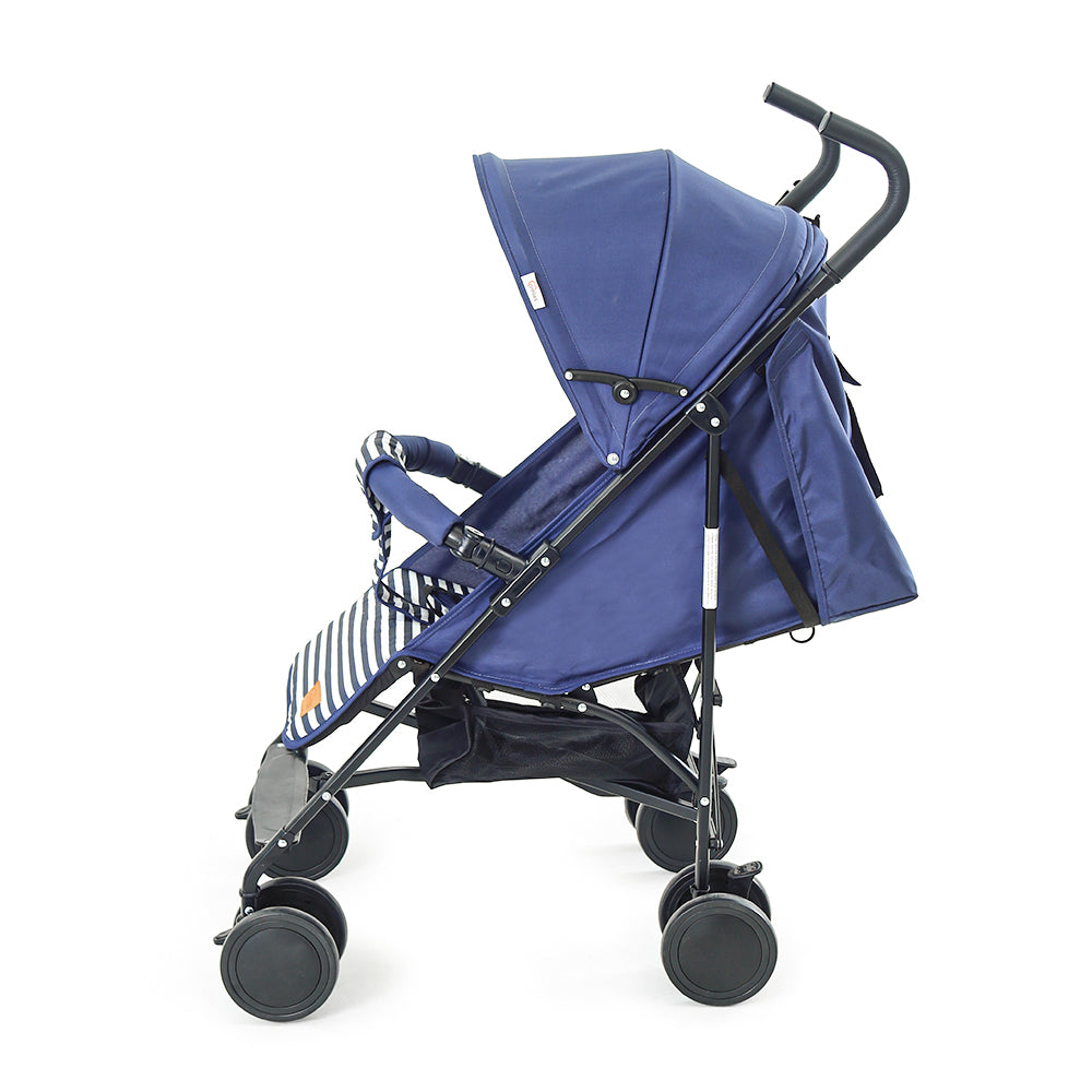 Tinnies Baby Buggy - Navy Blue Stripped