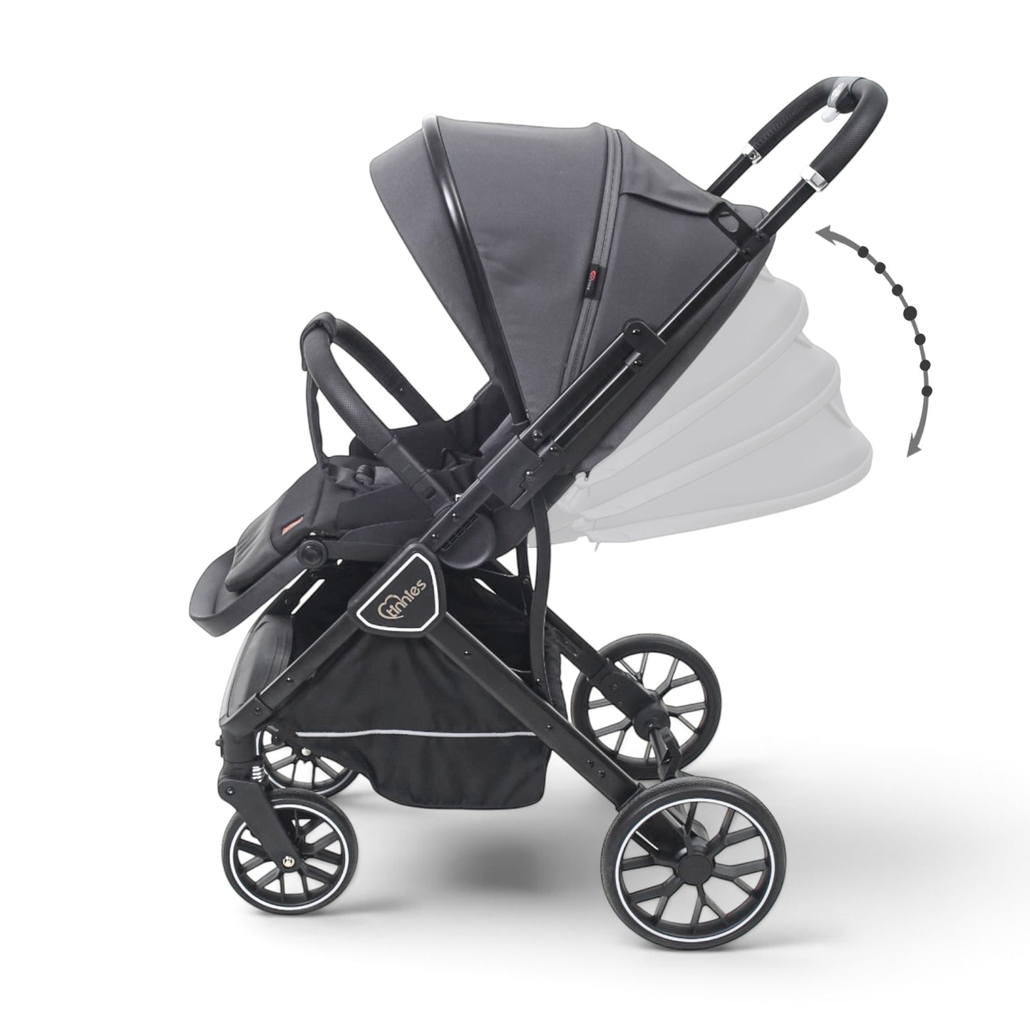 TINNIES REVERSIBLE STROLLER GREY