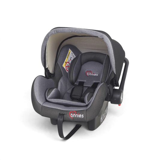 GREY BABY CAR SEAT & CARRIER – REAR-FACING, COMFORTABLE & SECURE