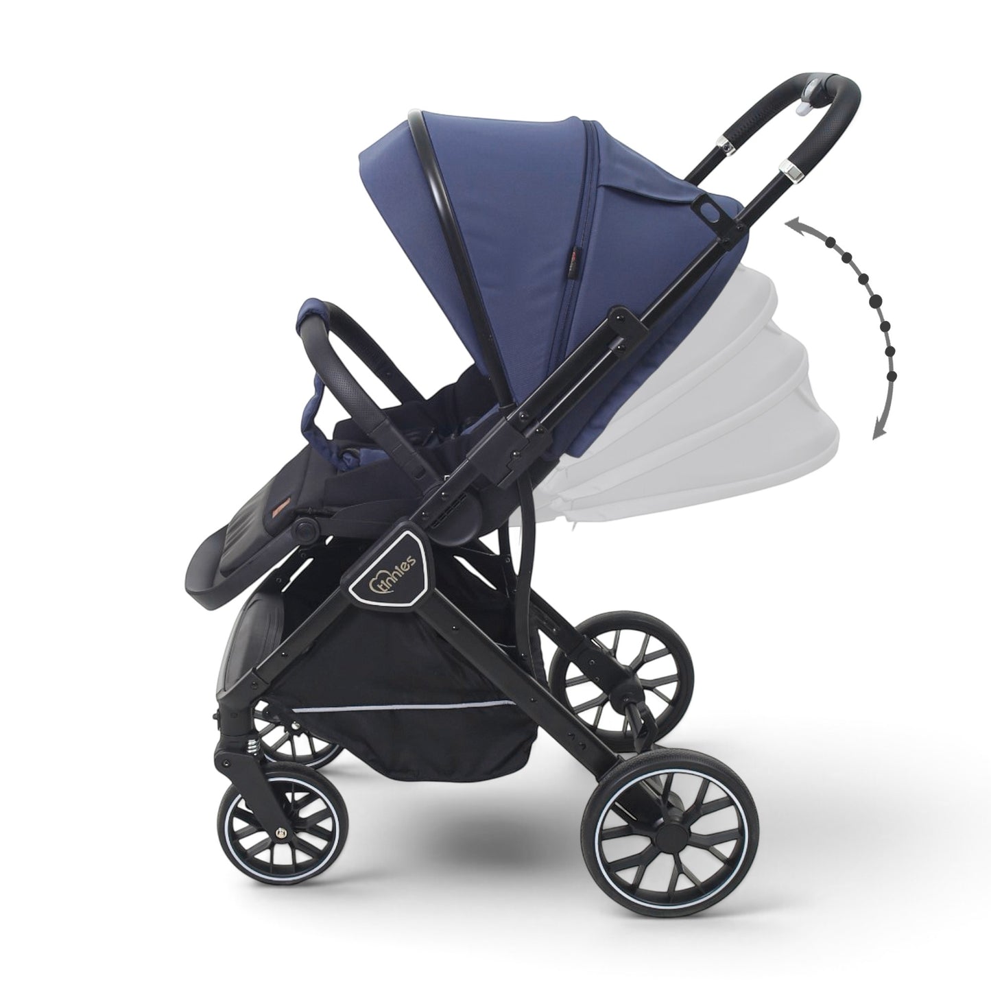 TINNIES REVERSIBLE STROLLER BLUE