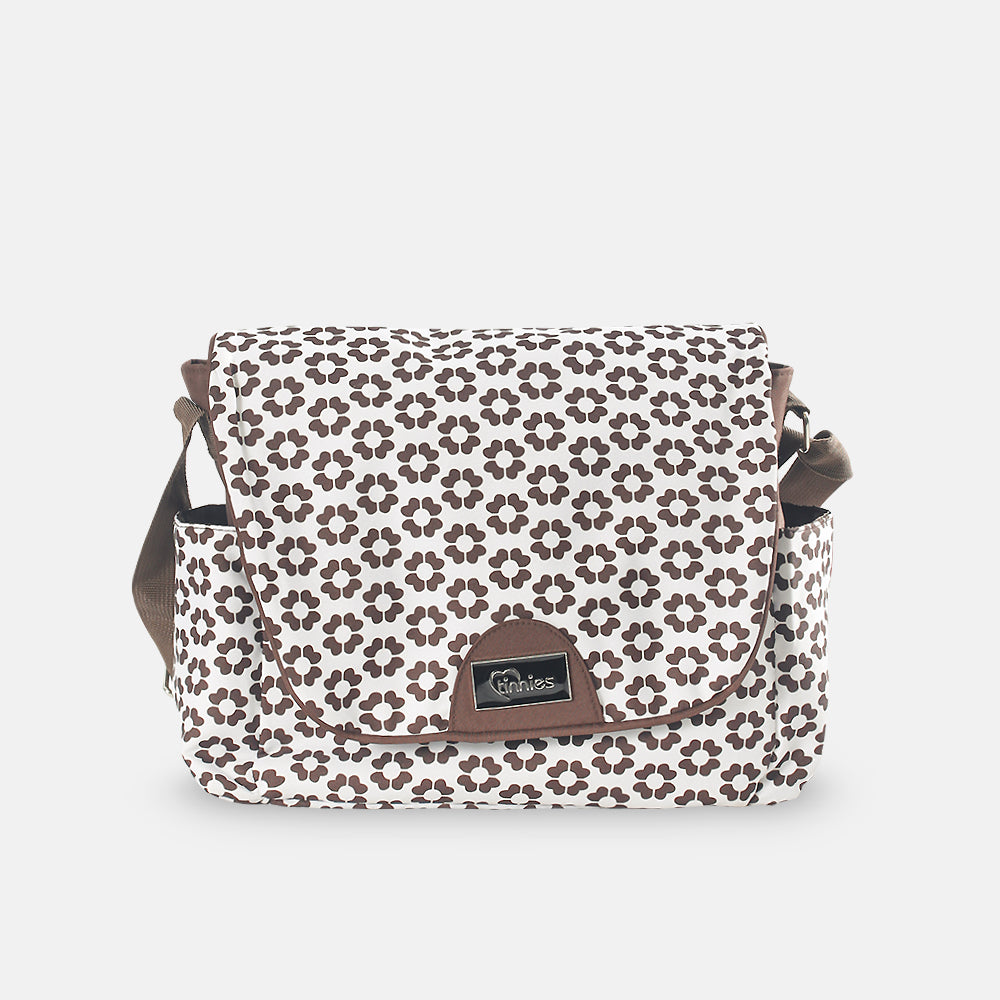 Baby Diaper Bag - Brown Floral