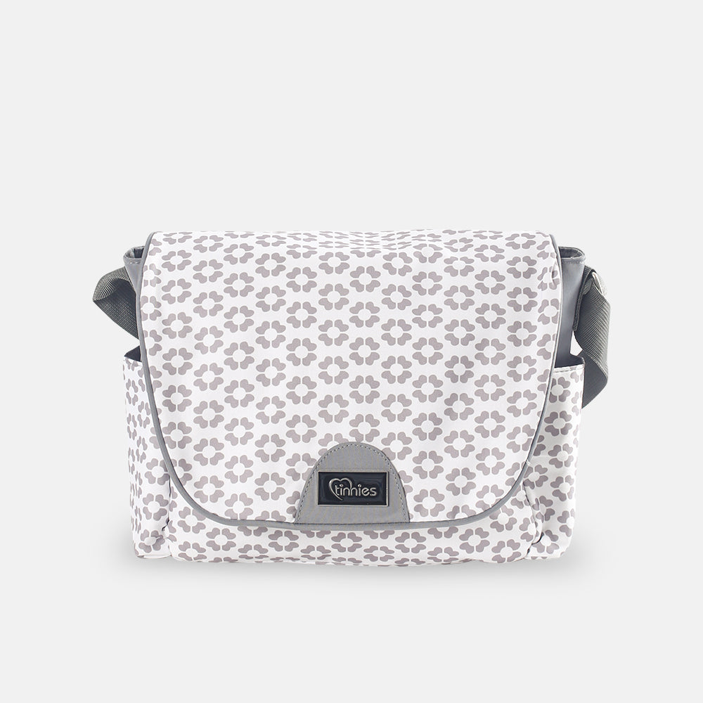 Baby Diaper Bag - Grey Floral