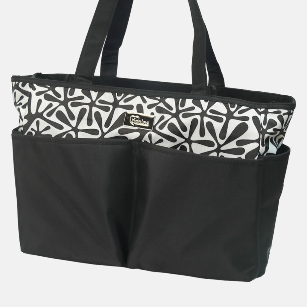 TINNIES DIAPER BAG – BLACK SMART & SPACIOUS