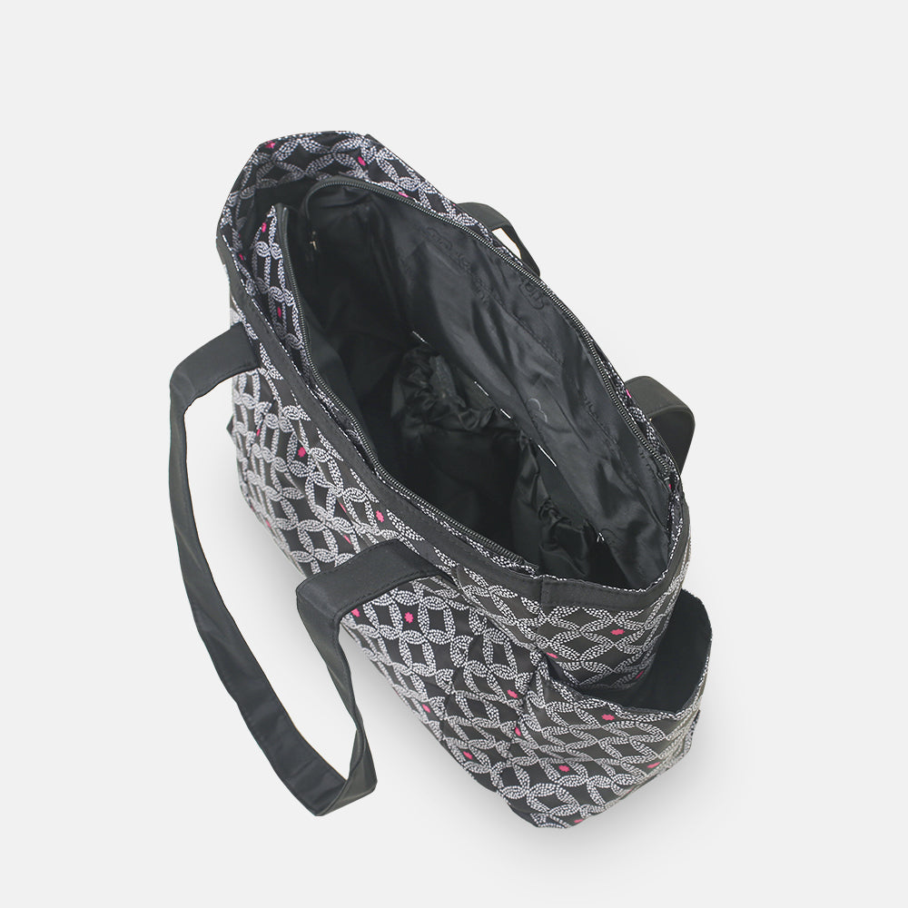 Baby Diaper Bag - Black Printed