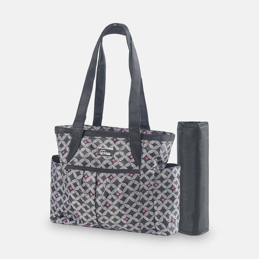 Baby Diaper Bag - Black Printed