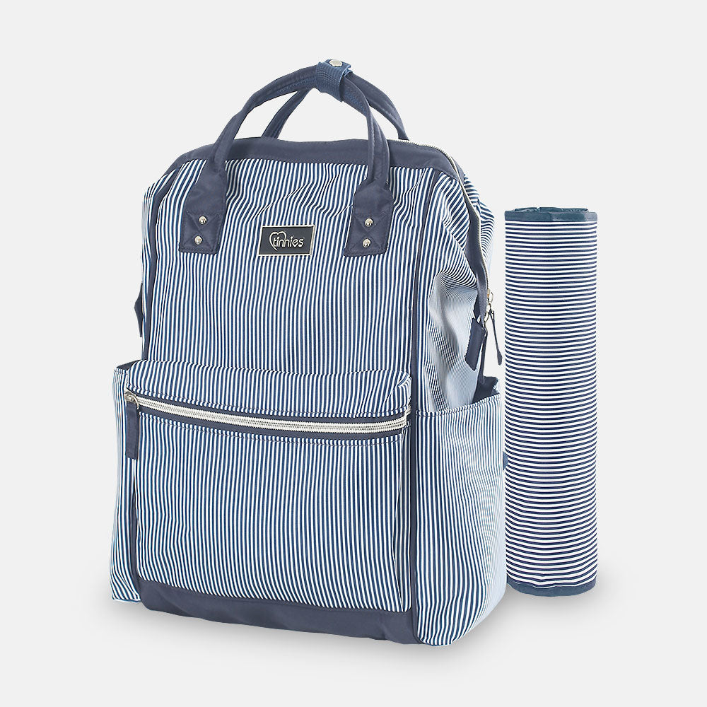 Baby Diaper Bag Pack Blue Stripes