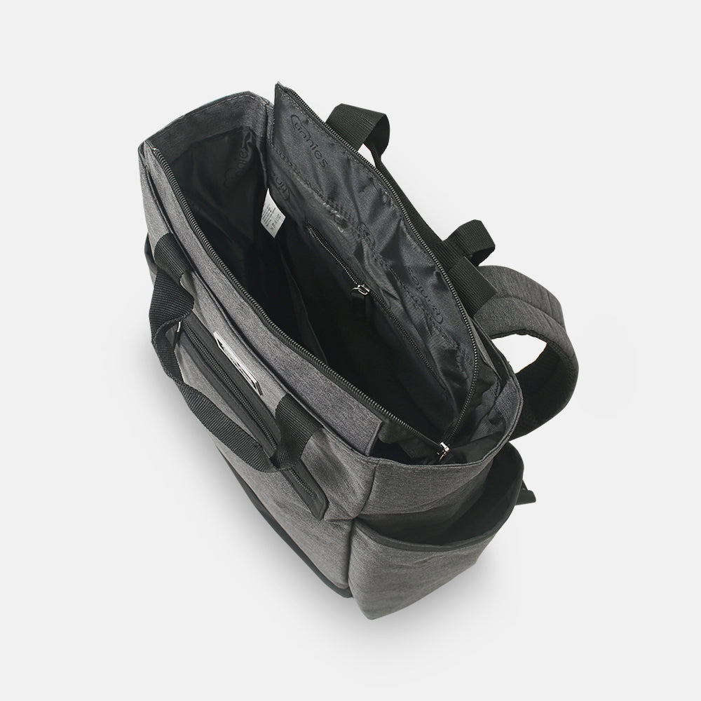 Baby Diaper Bag Pack Minimal Textured Grey– Tinnies