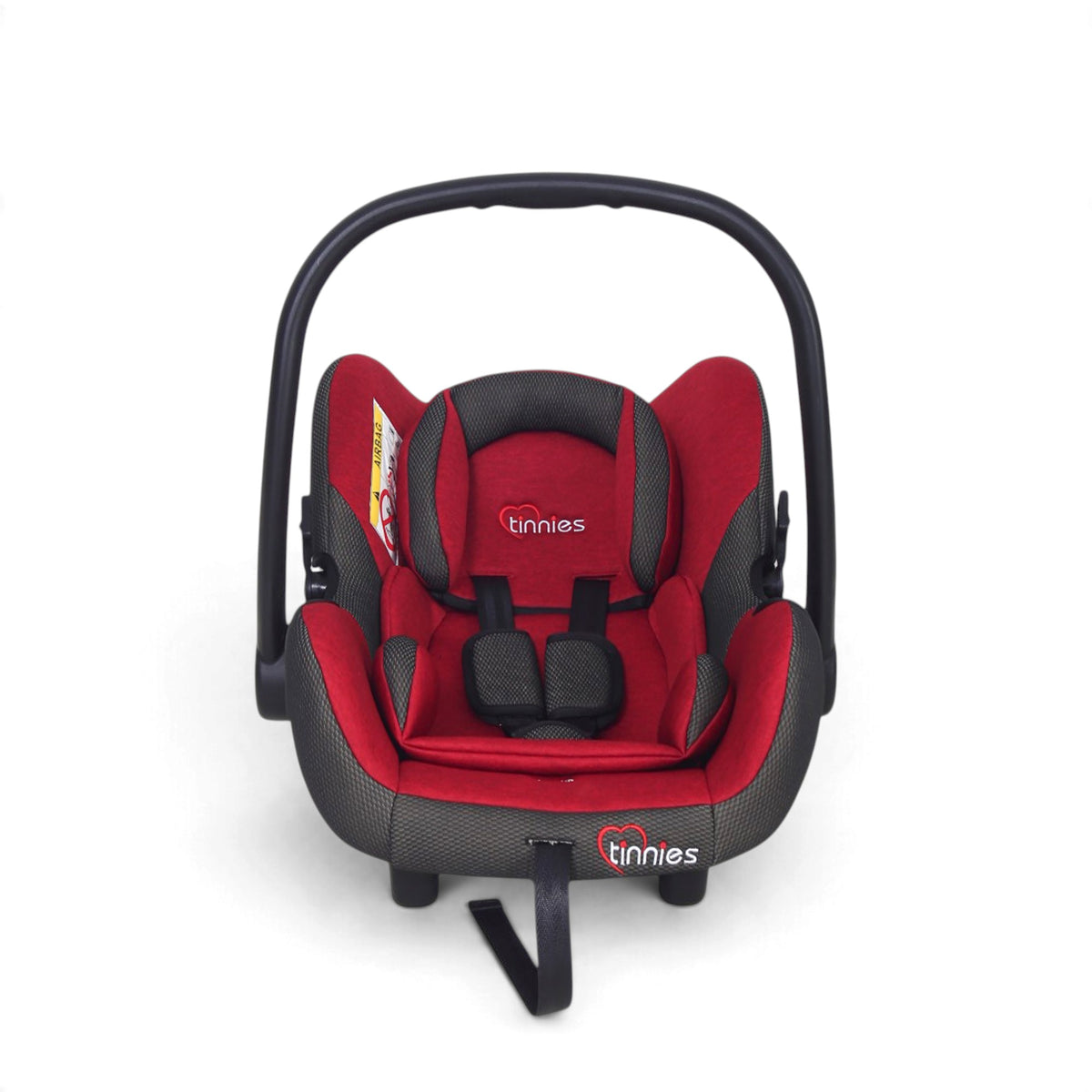 SECURE BABY CARRIER CAR SEAT – INFANT ROCKER WITH RETRACTABLE CANOPY RED