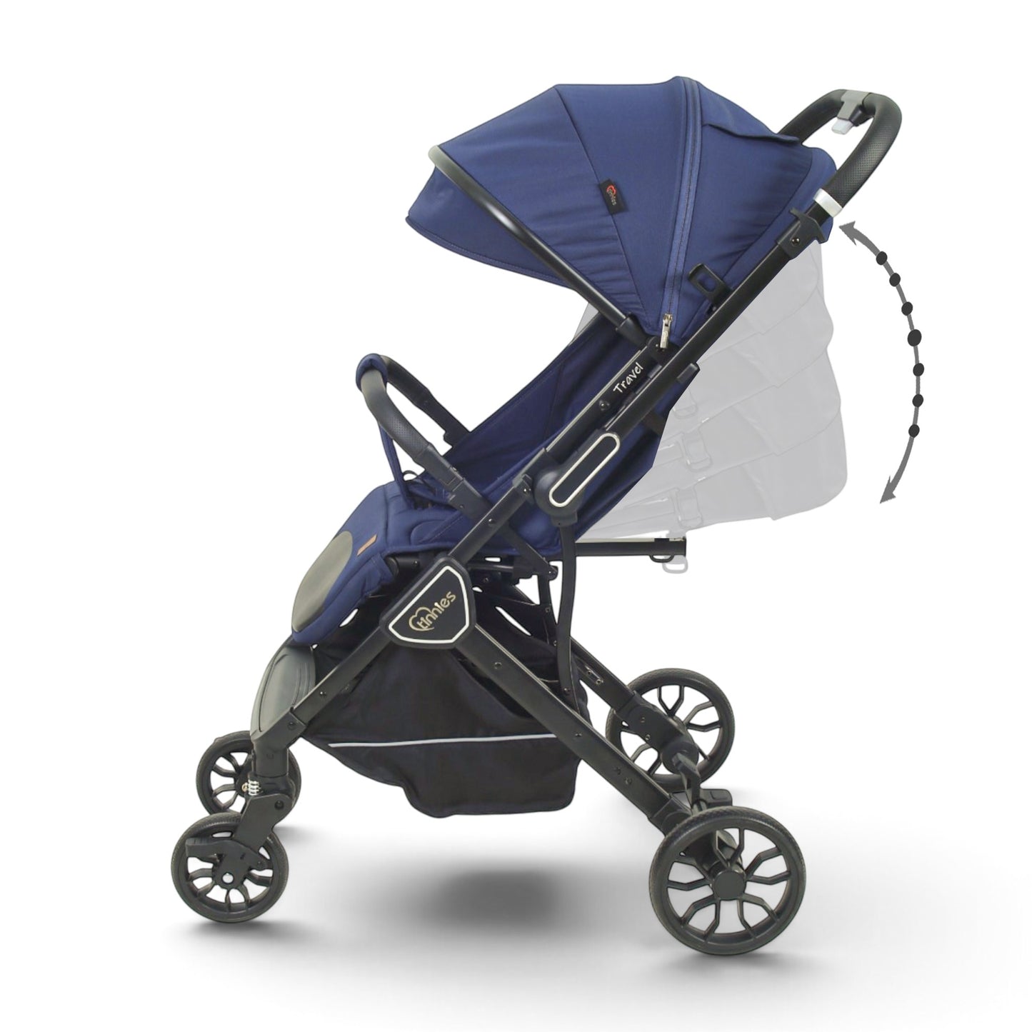 TINNIES TRAVEL STROLLER BLUE