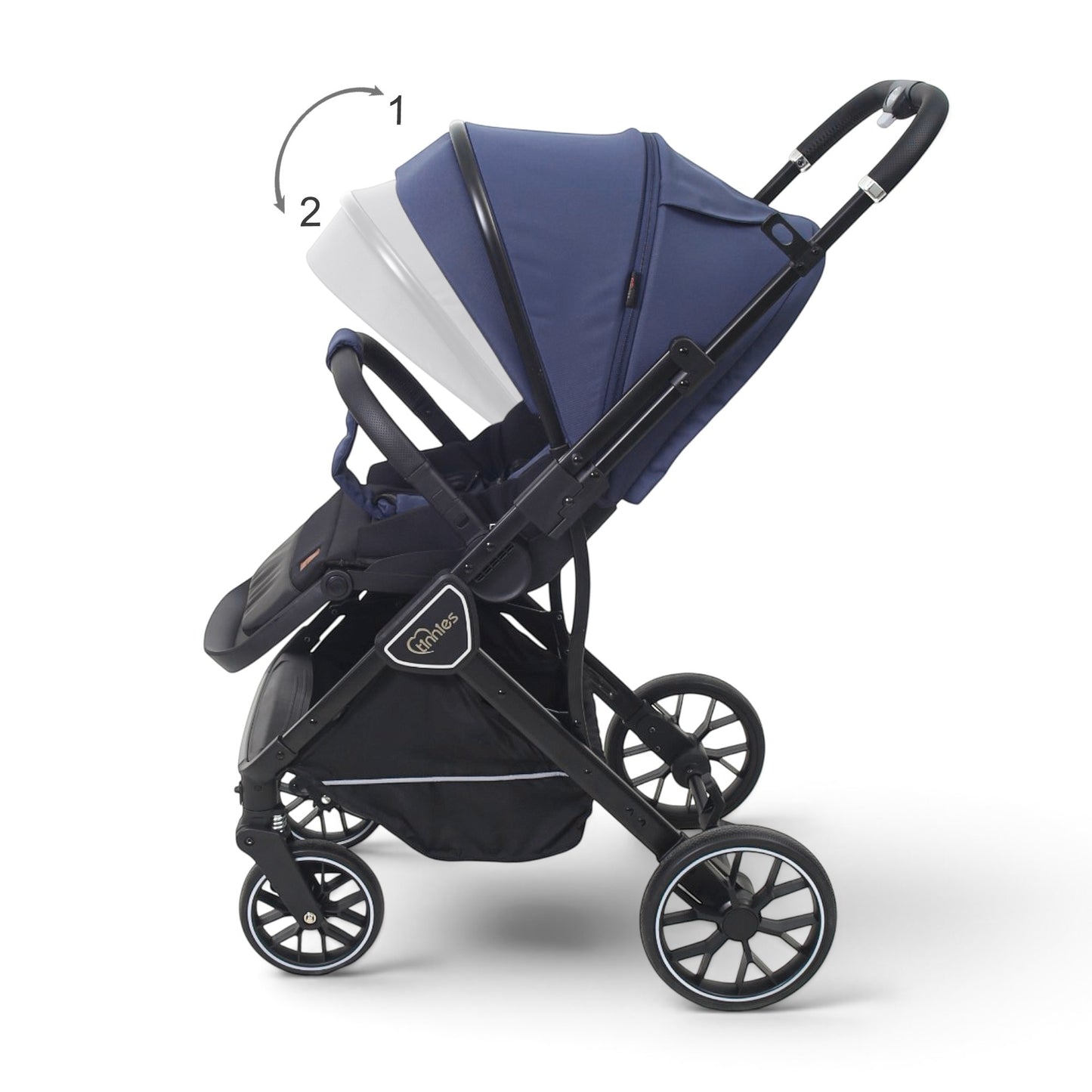TINNIES REVERSIBLE STROLLER BLUE