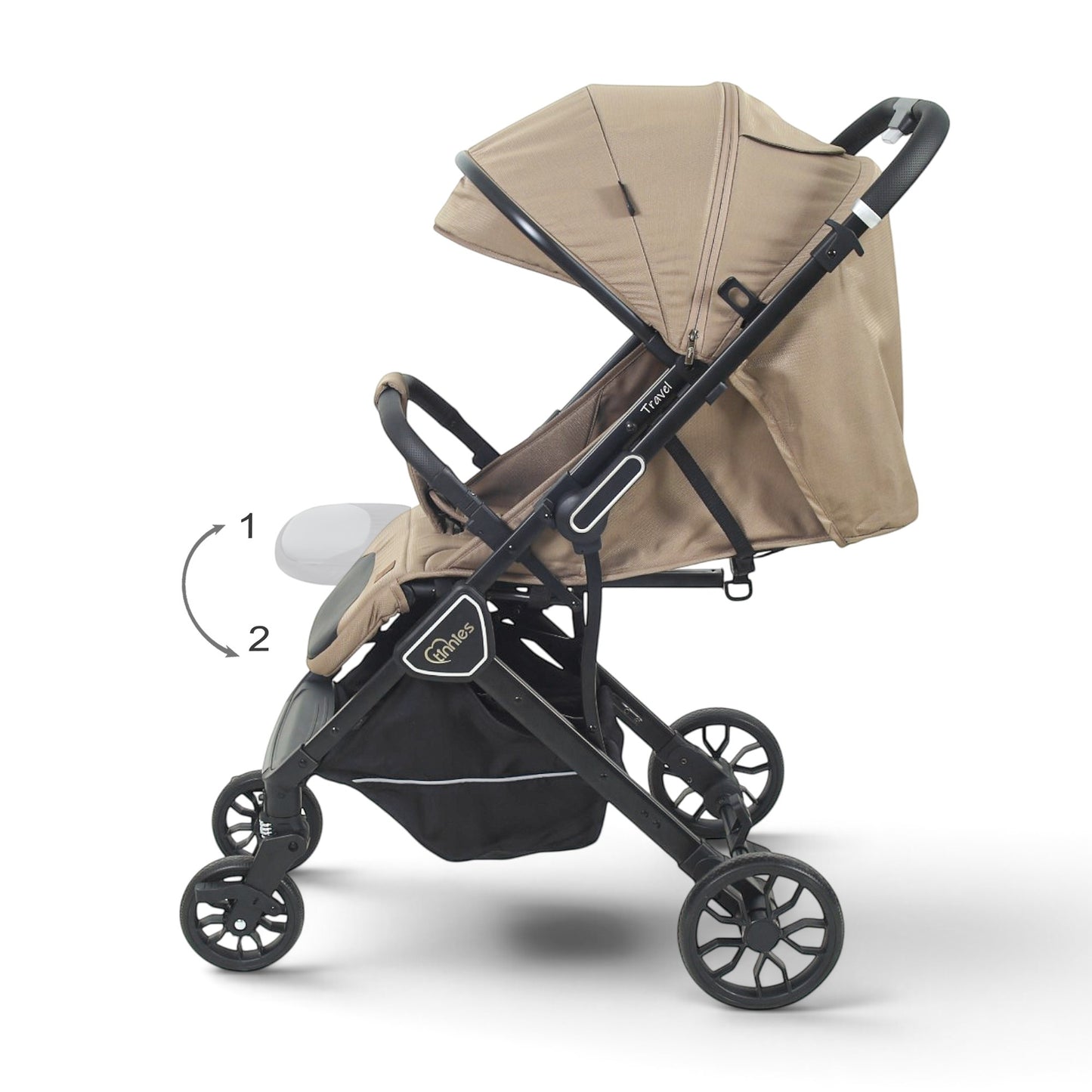 TINNIES TRAVEL STROLLER BEIGE