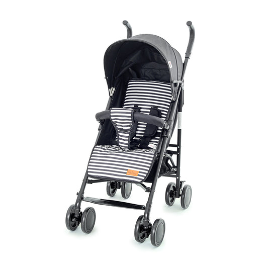 Tinnies Baby Buggy - Black Stripped
