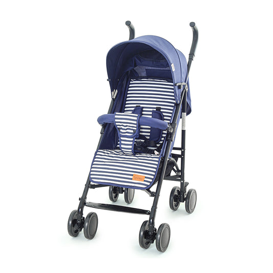 Tinnies Baby Buggy - Navy Blue Stripped