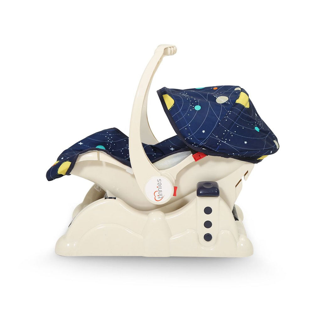 Baby Carry Cot W/ Rocking - Blue Space