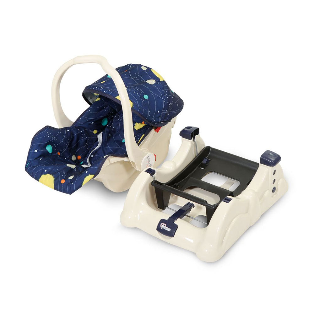 Baby Carry Cot W/ Rocking - Blue Space