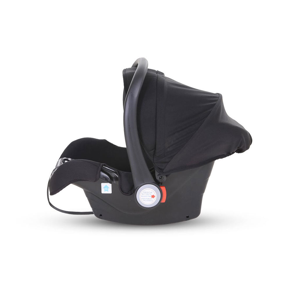 Baby Carry Cot - Black Check