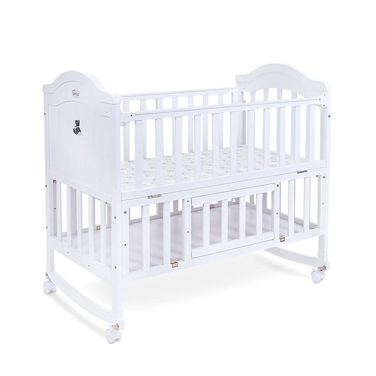 Wooden Cot - White