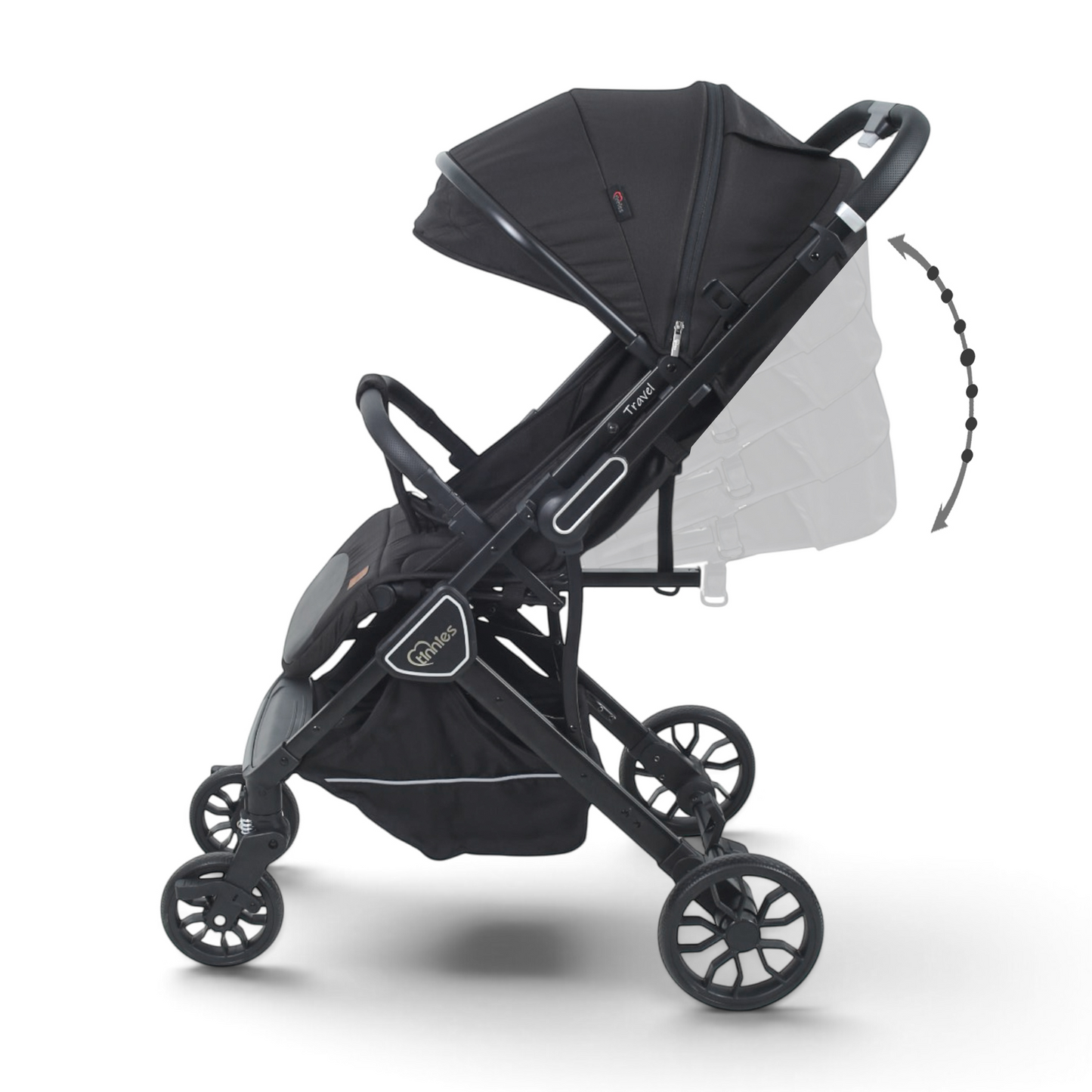 TINNIES TRAVEL STROLLER BLACK