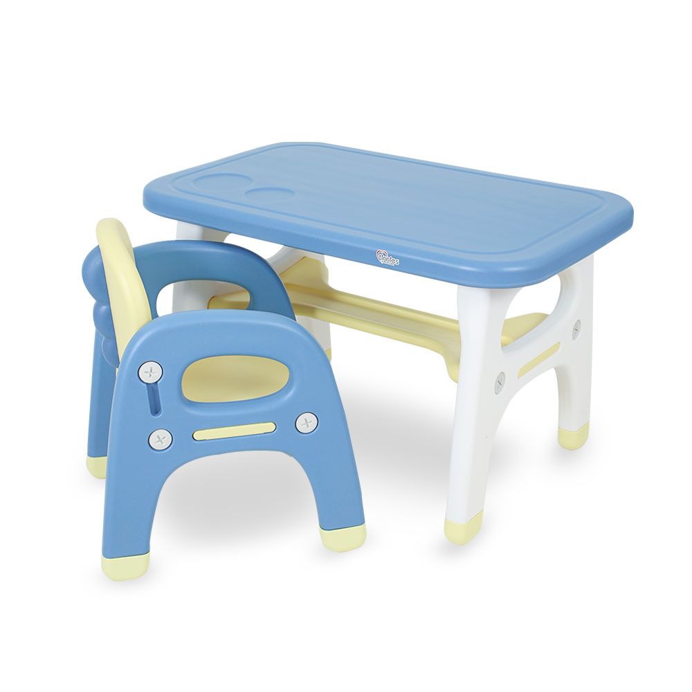 Children Table Set Blue/Yellow