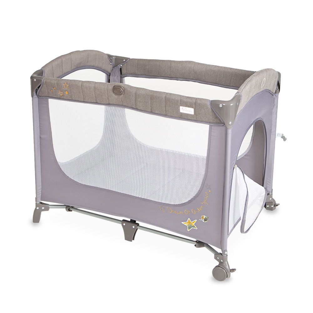 Drop Side Play Pen - Grey